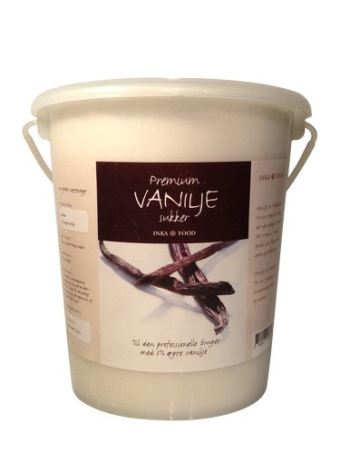 Vaniljesukker Premium 1 kg - Fintmalet Hvidt Flormelis